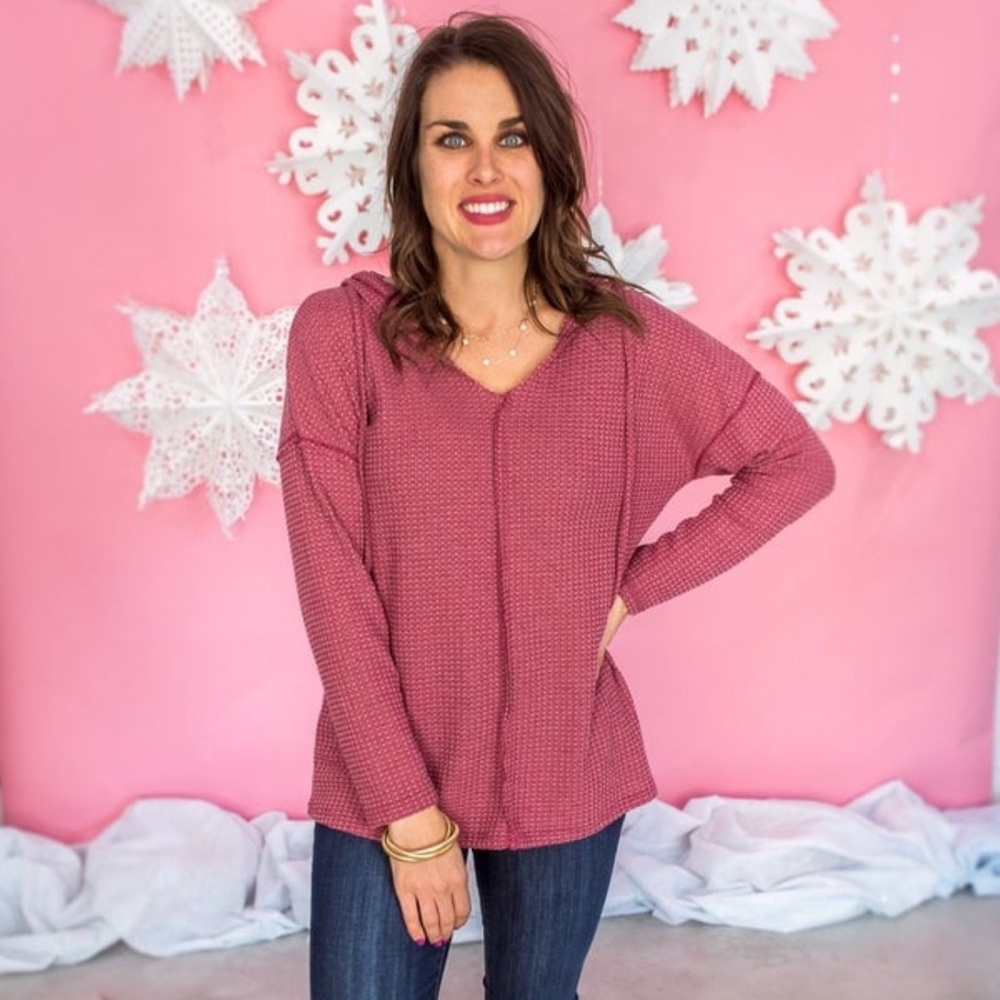 BiBi Pink Textured Women's Top